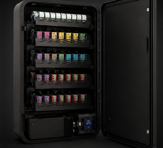 Mécanique interne du distributeur automatique de vape REDBOX