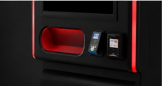 Terminal de paiement sans contact du distributeur automatique de vape REDBOX
